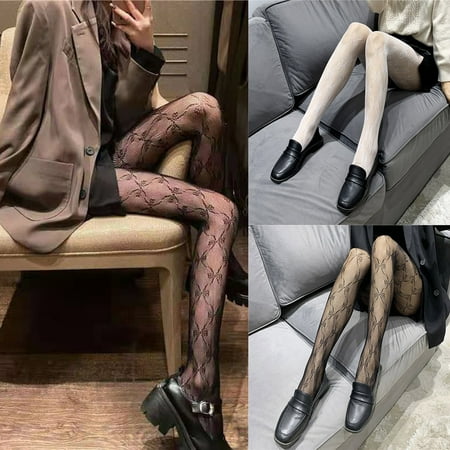 

NEGJ Women s Pattern Tights Fishnet Bowknot Print Pantyhose Stockings Seggings Free Size (without Panties)