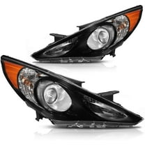 ECCPP Headlight Assembly Kit for 2011-2014 Hyundai Sonata Headlights Front Lamp Direct Replacement Pair Left Right