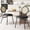 Black-2 PCS, variant on Memoryfield Modern Upholstered Cane Back Dining Chairs Set of 2, Metal Legs Kitchen Chairs, Black