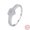 Style 15, variant on Sterling Silver Electroplated Geometric Round Ring For Women Gift For Her Affordable Luxury Jewelry For Everyday Wear