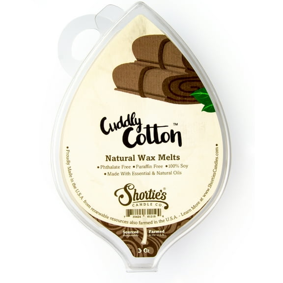 Cuddly Cotton Soy Wax Melts - All Natural   Essential Oils   Phthalate Free - Shortie's Candle Company