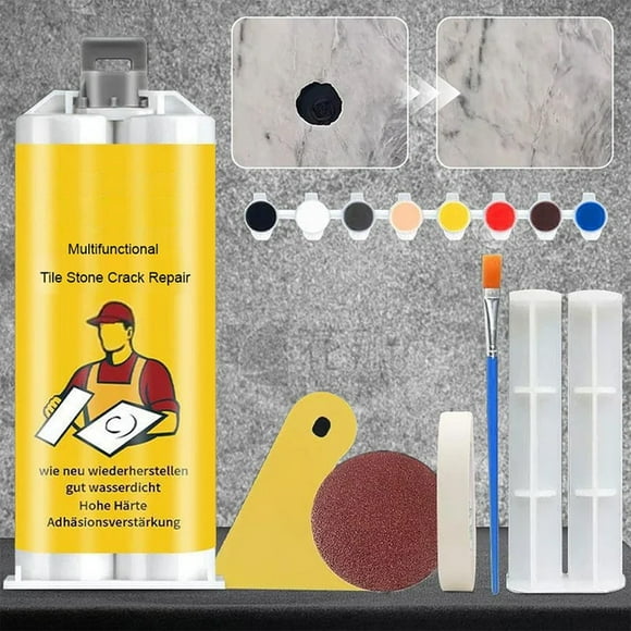 Vaidha Trousse Multifonctionnelle de Réparation de Fissures sur Carreaux et Pierres