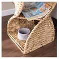 thumbnail image 5 of Water Hyacinth Accent Table, Natural Woven End Table with Shelves, Small Side Table for Living Room, Coastal Farmhouse Decor, 14.25" W x 22.75" H, 5 of 8