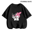 2024 New Anime Cartoon Summer Kuromi T-Shirt My Melody Hello Kitty 3D