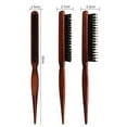 thumbnail image 5 of Boar Bristle Hair Brush, Hair Brushes for Thick Hair, Natural Boar Bristle Brush Set for Long Curly Wavy Dry Damaged Hair, Soft Flexible Skin Friendly Hairbrush, 5 of 6