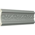 thumbnail image 2 of Ekena Millwork 3 7/8"H x 3/4"P x 94 1/2"L, (4 1/8" Repeat), Marcella Running Leaf Chair Rail (2-Pack), 2 of 6