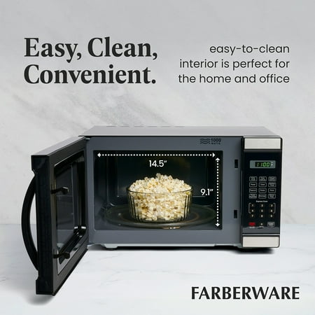 Farberware - Professional 1.1 Cu. Ft. Countertop Microwave with Defrost