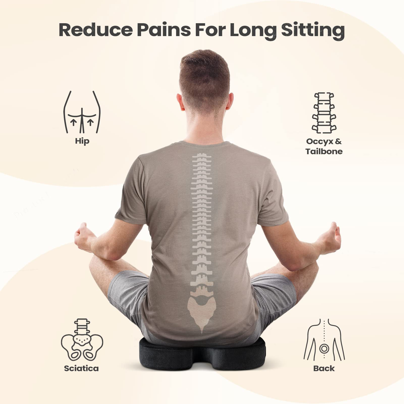 WAOAW Pain Relief Seat Cushion