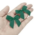 thumbnail image 6 of 12Pcs Mini Grosgrain Ribbon Bow 2" Self Adhesive Flower Bows Dark Green, 6 of 7