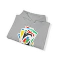 thumbnail image 2 of Card Game Stack Hoodie, Fun Draw 4 Stack Design, Retro Gaming Graphic, 2 of 5