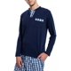 thumbnail image 2 of Pijama Hombre Playera Tejido De Punto ALG. Pantalon Popelina, 2 of 8
