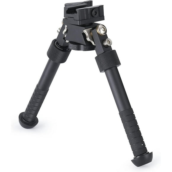 Swivel Tiltable Quick Release Bipod, 6 To 9 Inches - Black