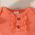 thumbnail image 2 of Baby Girl Summer Outfits Newborn Ribbed Knit Romper Skirt Set Infant Ruffle Bodysuit Toddler Dress Winter Clothes Kaprioy Toddler Girl Clothes 0 3 6 9 12 18 Months, 2 of 7