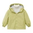 thumbnail image 4 of Windproof Jacket Kids Boys Lined Thickened Windbreaker Jacket with Hood Hoodie Zip Up Lightweight Jacket Fall Coat Kids Girls Clothing 3-4 Years, 4 of 4