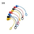 thumbnail image 1 of 4 Pairs Hydraulic Quick Coupler Male Dust Cap And-= Female -=Plug-= Cover, Fits Hydraulic Quick Disconnects Coupler, 1 of 10