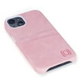 thumbnail image 4 of Dockem iPhone 13 Exec M2 Wallet Case; Built-in Metal Plate, 2 Card Slots, Premium Synthetic Leather, Pink, 4 of 9