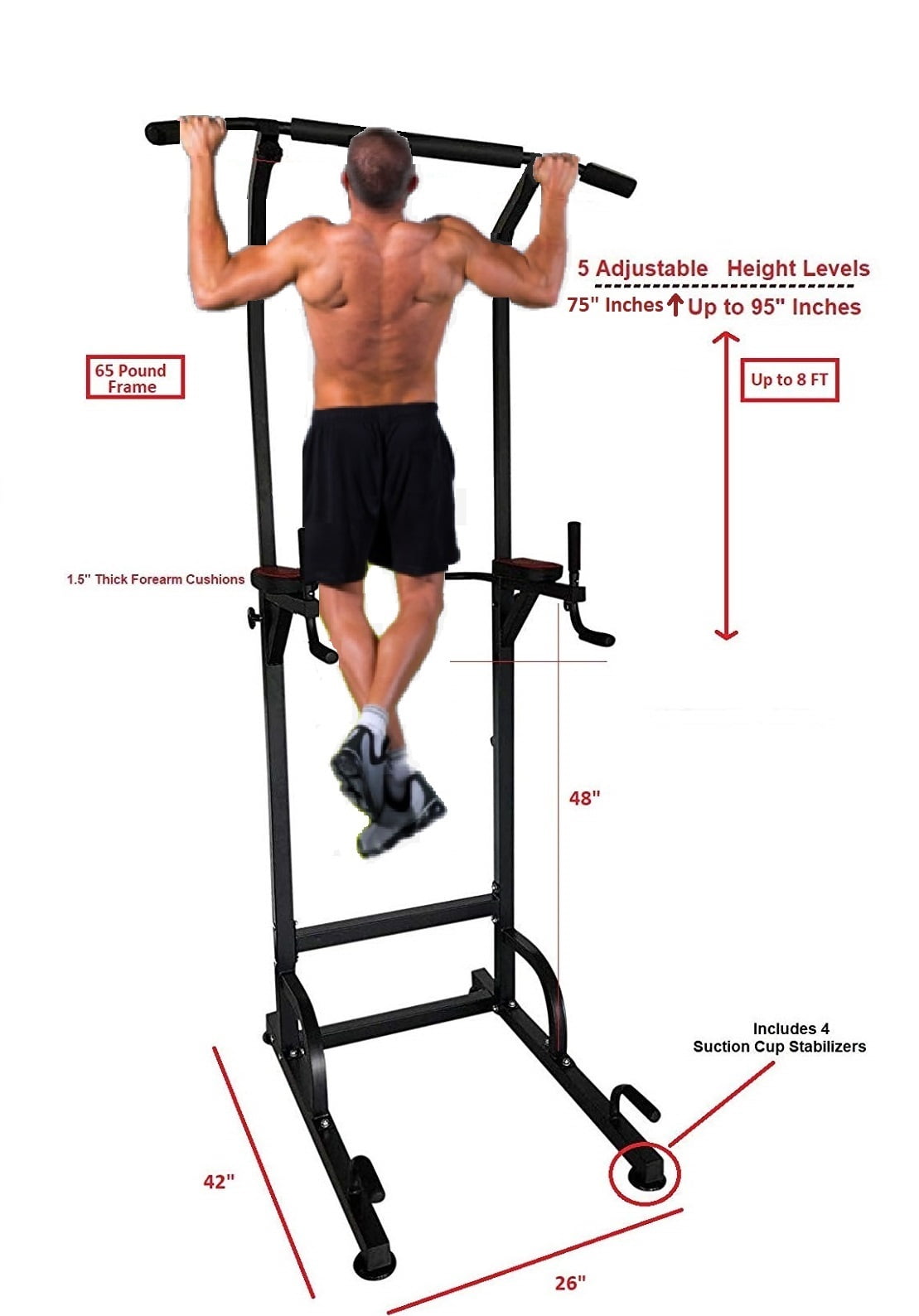 X Factor Multi Function Pull Up Chin Up Dip Station Home