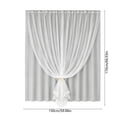 thumbnail image 3 of Thermal Insulated Blackout Curtains Room Darkening Drapes With Sheer Overlay Window Decor For Bedroom And Living Room, 3 of 6