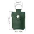 thumbnail image 2 of Uxcell Leather Key Fob, Genuine Leather Keys Cover Portable Key Rings Air Tag Holder for Keys ID, Dark Green 4 Pack, 2 of 6