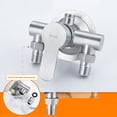 thumbnail image 2 of Stainless Steel Shower Faucet Mixer Valve Double Type Bathroom Shower Hot Cold, 2 of 6
