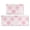 Geometric Flower and Mandala Pink, variant on Geometric Flower and Cherry Blossom Anti Fatigue Kitchen Rugs Set Of 2, Non Slip Washable Decorative Floor Mats for Kitchen Sink Laundry, 17"x30" and 17"x47"