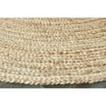 thumbnail image 4 of Ox Bay Cora 7' x 9' Natural/Gray Braided Jute Oval Indoor Area Rug, 4 of 9