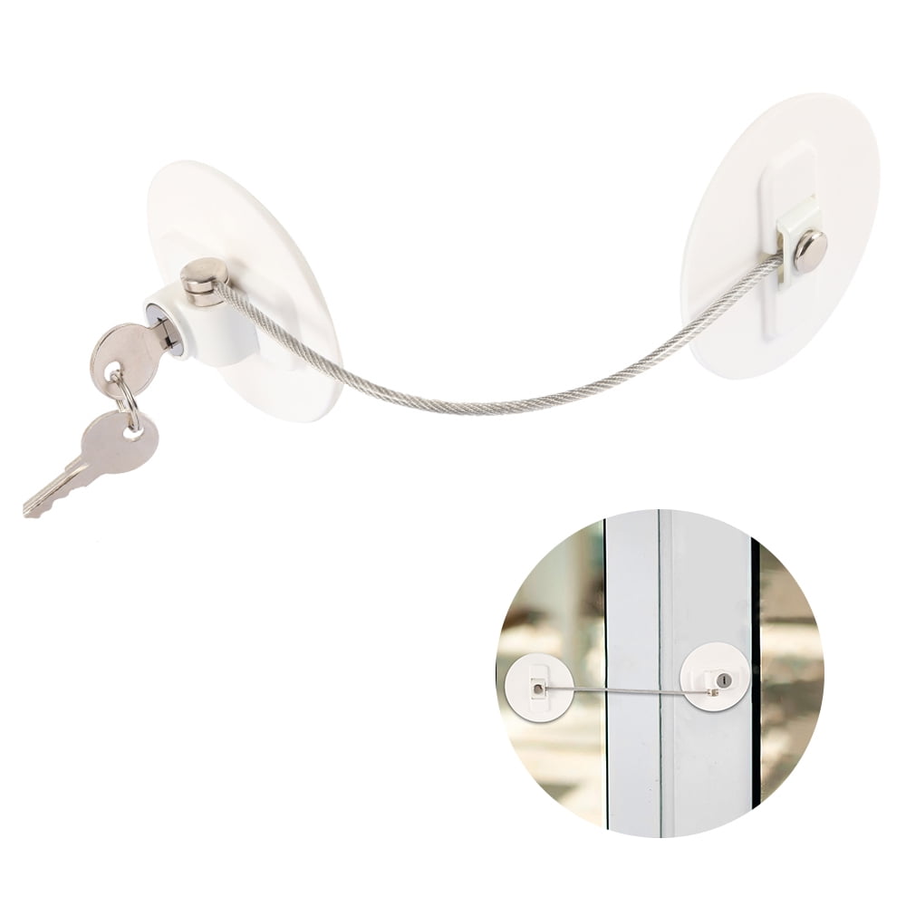 Refrigerator Door Lock with Keys Window Lock Drawer Lock Freezer Door