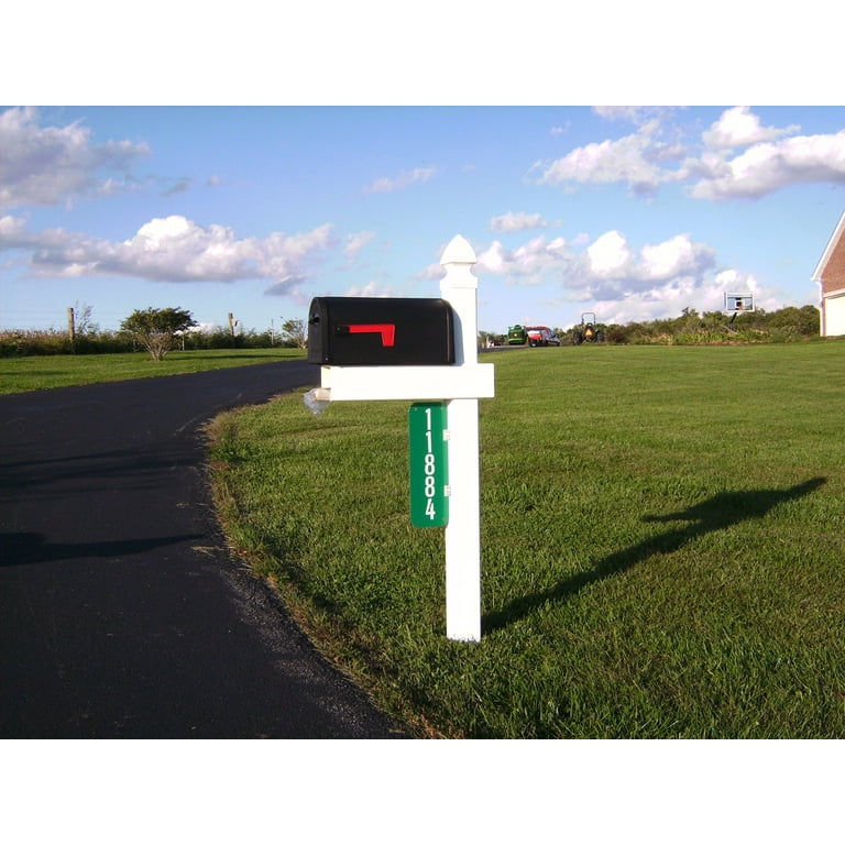 Handy Post, HP-1W, 54-in x 24-in White Vinyl Mailbox Post Sleeve