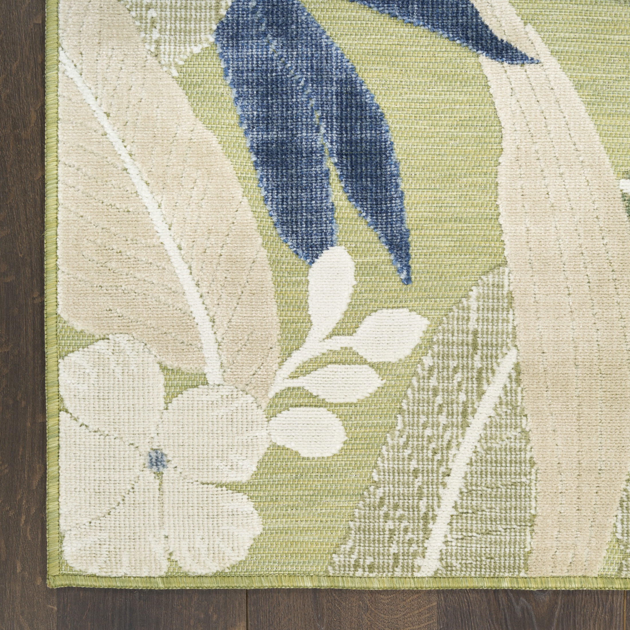 Nourison Suncoast 9' x 12' Green Blue Tropical Rug
