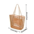 thumbnail image 2 of Large-Capacity Travel Beach Bag for Outdoor Adventures with Sand-Filtering Mesh Foldable Tote -Compartment Washable and Lightweight, 2 of 5