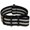 Black/Grey, variant on Da Luca Ballistic Nylon Military Watch Strap - Bond (PVD Buckle) : 20mm