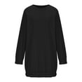 thumbnail image 6 of GigrtiJin Womens Oversized Sweatshirt Dress Fleece Crewneck Long Sleeve Pullover Tops Casual Comfy Loose Clothes, 6 of 6
