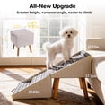 thumbnail image 3 of Escaleras para mascotas Ziluce 2 en 1 para perros pequeños con reposapiés de 44 cm, 3 of 7