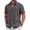 Dark Grey, variant on COOFANDY Men' Cuban Guayabera Shirts Button Down Short Sleeve Shirt Casual Linen Summer Beach Shirts