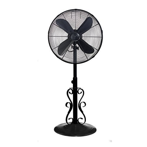 3-Speeds Adjustable 40-51 Inches in Height Designer Aire Oscillating Indoor Outdoor Standing Floor Fan for Cooling Your Area Fast Fits Your Home Decor