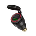 thumbnail image 1 of Waterproof Motorbike 12v 24v Qc3.0 Usb Type C Pd Fast Charger Power Adapter Hella Din Plug Socket For Ducati Motorcycle, 1 of 3