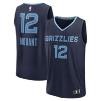 Youth Fanatics Ja Morant Navy Memphis Grizzlies Fast Break Replica Player Jersey - Icon Edition