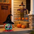 thumbnail image 5 of Halloween Pumpkin LED Light with Witch Hat,Light Up Pumpkin Decoration for Indoor Outdoor Home Porch Table Halloween Holiday Party Decorative Display, 5 of 5
