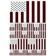 thumbnail image 2 of 13Pcs Pack USA Subdued Civil Peace Flag Assortment Assorted Vinyl Sticker Decals, 2 of 2