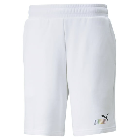 Men's Puma White ESS  Rainbow 9" TR Shorts - L