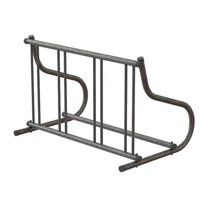 Madrax Bike Rack,1-Sided,4-Bike,48 in.,Silver QS-GR114-G