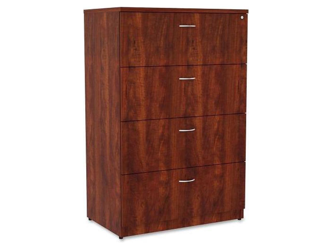 Lorell 4-Drawer Lateral File 35-1/2"x22"x54-3/4" Cherry 34387 - image 2 of 5