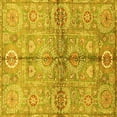 thumbnail image 1 of Ahgly Company Indoor Square Oriental Yellow Traditional Area Rugs, 3' Square, 1 of 4