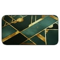 thumbnail image 2 of ARISTURING Luxury Emerald Green Area Rug Modern Abstract Geometric Gold Lines Area Rugs Non Slip Washable Home Decor Rugs Floor for Living Room Bedroom 19.68*39.37 in, 2 of 6