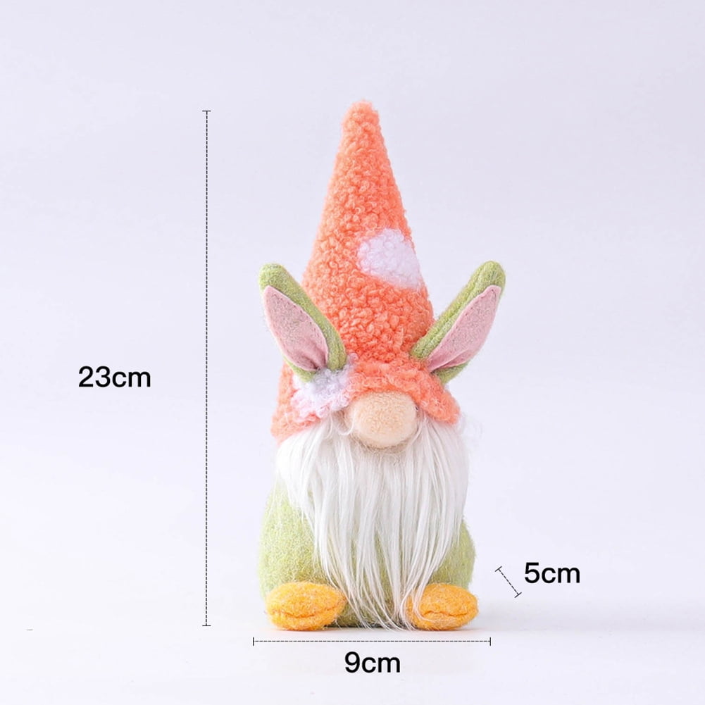 Kepooman Handmade Plush Forest Man Doll for Home Decor Spring Gifts, Rabbite Ears, Pink Kepooman Handmade Plush Forest Man Doll for Home Decor Spring Gifts, Rabbite Ears, Pink