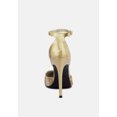 thumbnail image 5 of NOBLES Gold Rhinestone Patterned Stiletto Sandals, 5 of 6