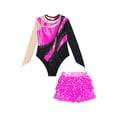 thumbnail image 5 of DPOIS Kids Girls Gymnastic Leotard with Skirt Sets Hot Pink 10, 5 of 7