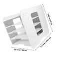 thumbnail image 2 of PENIKOKO White Plastic File Organizer with Multi Tier Storage Rack for Desktop Document Organization, 2 of 8