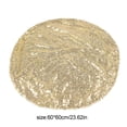 thumbnail image 3 of asddcavvf Sequin Tablecloth 23.6 Wedding banquet decorative tablecloth (gold), 3 of 9
