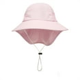 thumbnail image 2 of Teissuly Toddler Sun Hat Summer Outdoor Baby Breathable Mesh Hat Solid Color Shawl Hat, 2 of 3